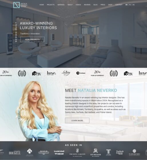 We Have Officially Launched Our New Website of Natalia Neverko Design!